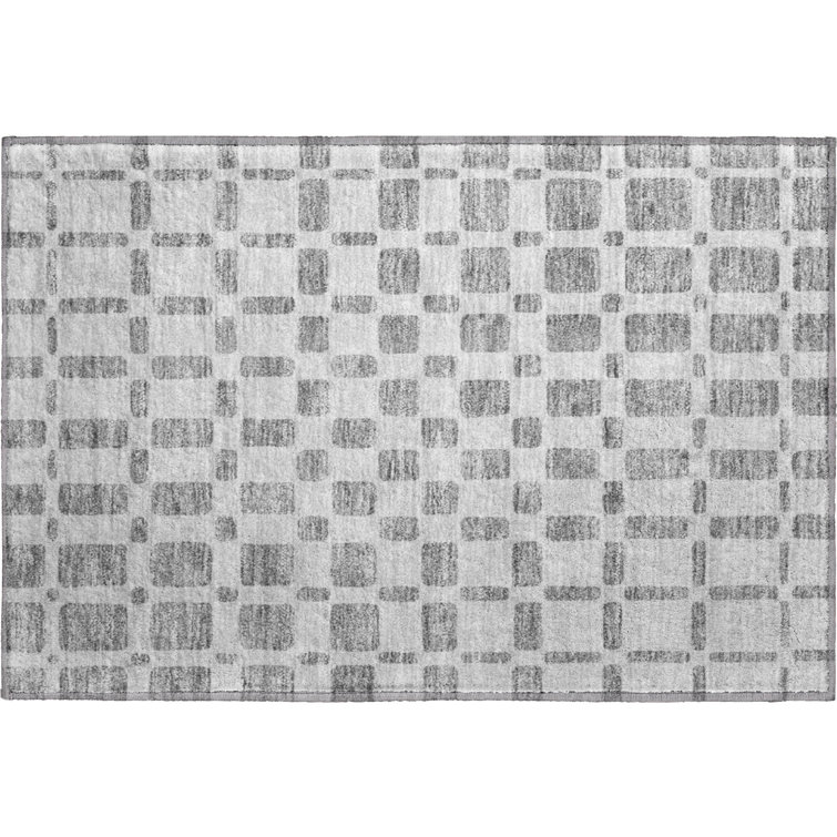 Premium Machine Washable Prisco Gray Rug