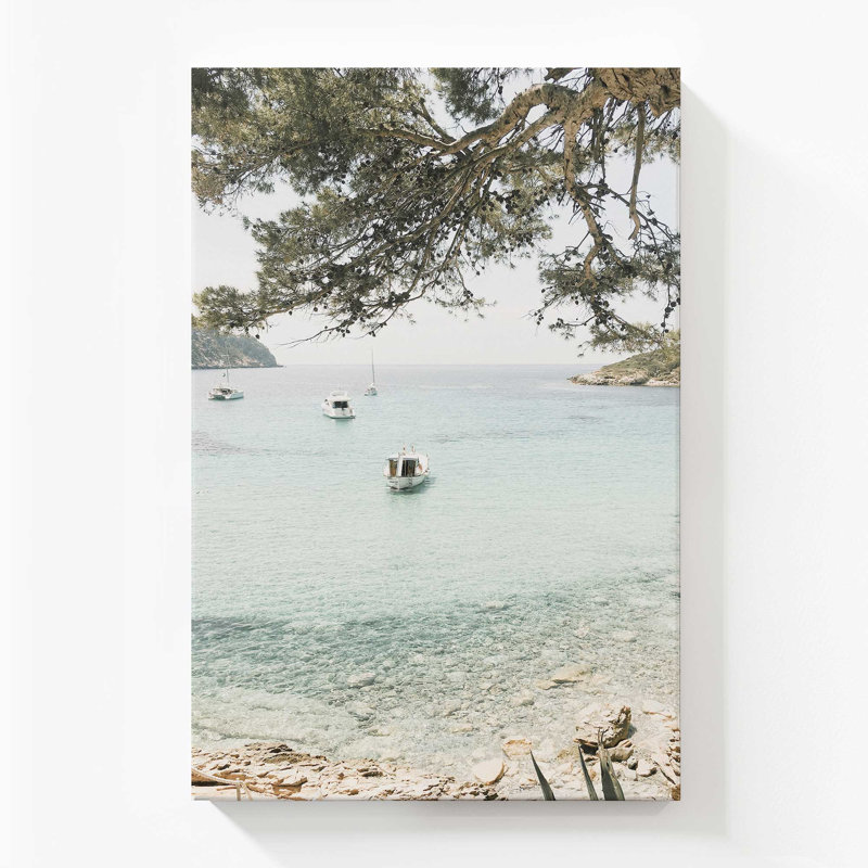 Impression sur toile Peaceful Ocean Cove, Toile tendue, H 54 po x l 36 po x P 1,25 po