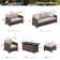 Argyri 9 - Person Outdoor Wicker Patio Conversation Furniture Set with Fire Pit Table