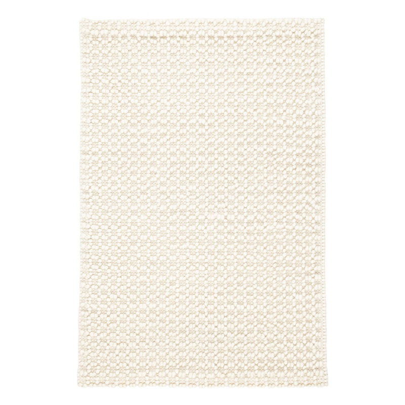 Hooper Ivory Handwoven Wool Rug, Rectangle 9'6" x 13'6"