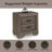 Lyndon Weathered Gray Grain Finish Nightstand