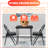 Kenidie Fabric Padded Stackable Folding Chair Folding Chair Set-1556865582