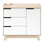 Hudson 3-Drawer Changer Dresser with Removeable Changing Tray