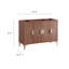 Base de meuble-lavabo simple 48 po seulement en brun