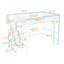 Lit mezzanine double avec bureau et escalier de rangement-2126288922