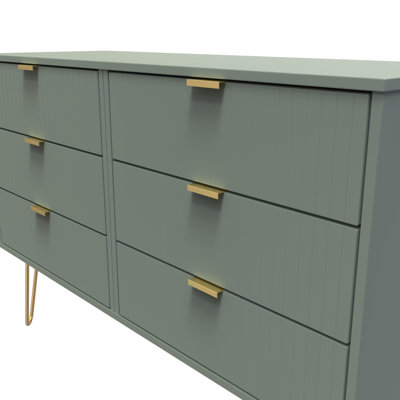 Fully Assembled Amilyn 6 Drawer 112Cm W Double Dresser