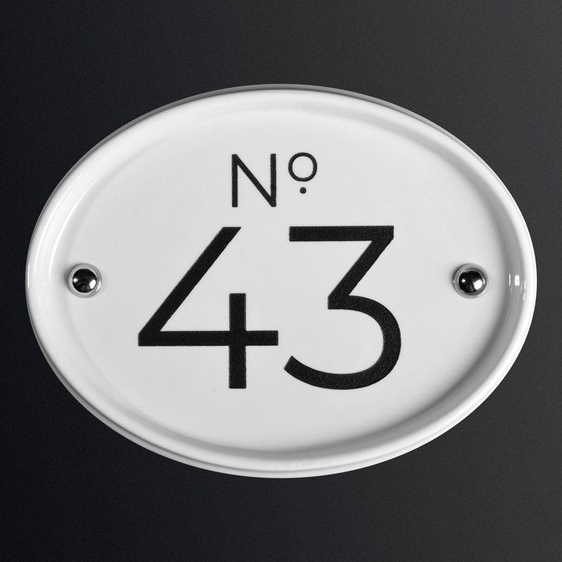 Merrifield 1-Line Wall Address Plaque, Yes