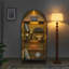 Armoire de rangement haute arquée avec une lampe-846870468
