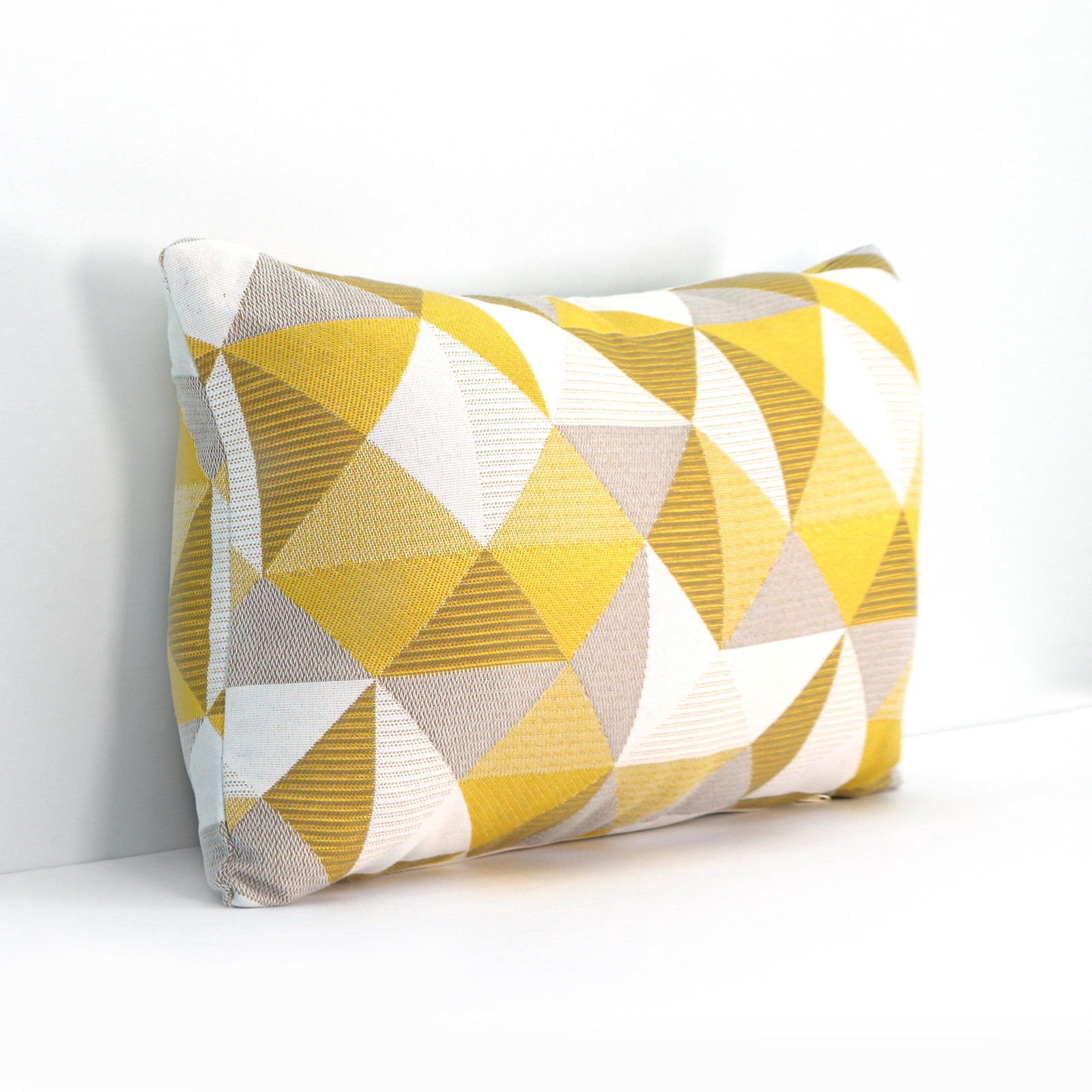 Pacifica Geometric Indoor/Outdoor Lumbar Throw Pillow, Yellow