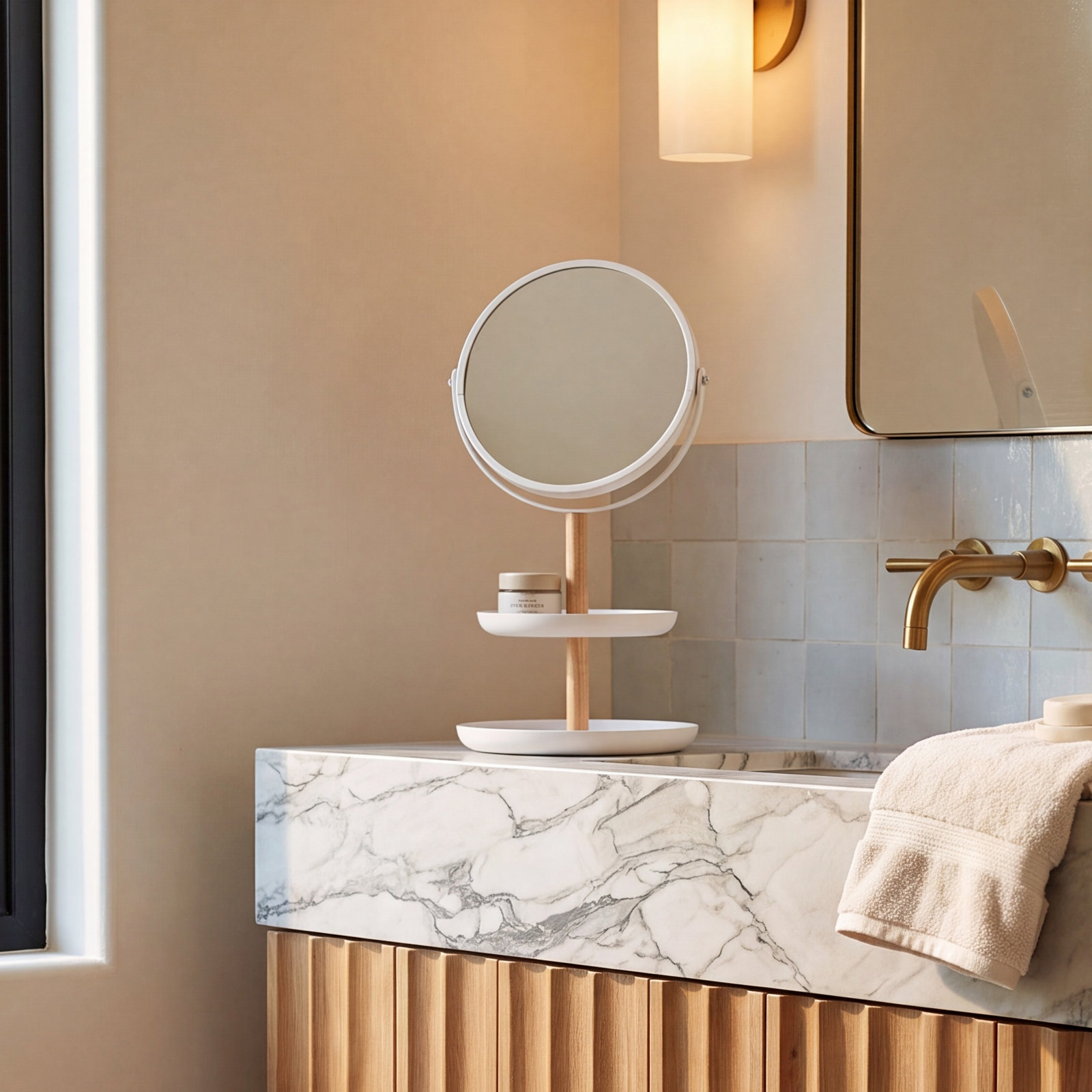 Steel Bathroom Accessory Tray