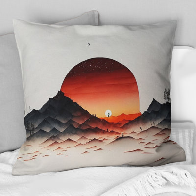 Coussin Epic Red Moon Sunset II