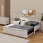 Lit de jour en L simple avec lit gigogne escamotable-1692190557