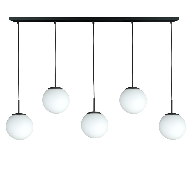 Bosie - Light Matte Black Pendant, 5