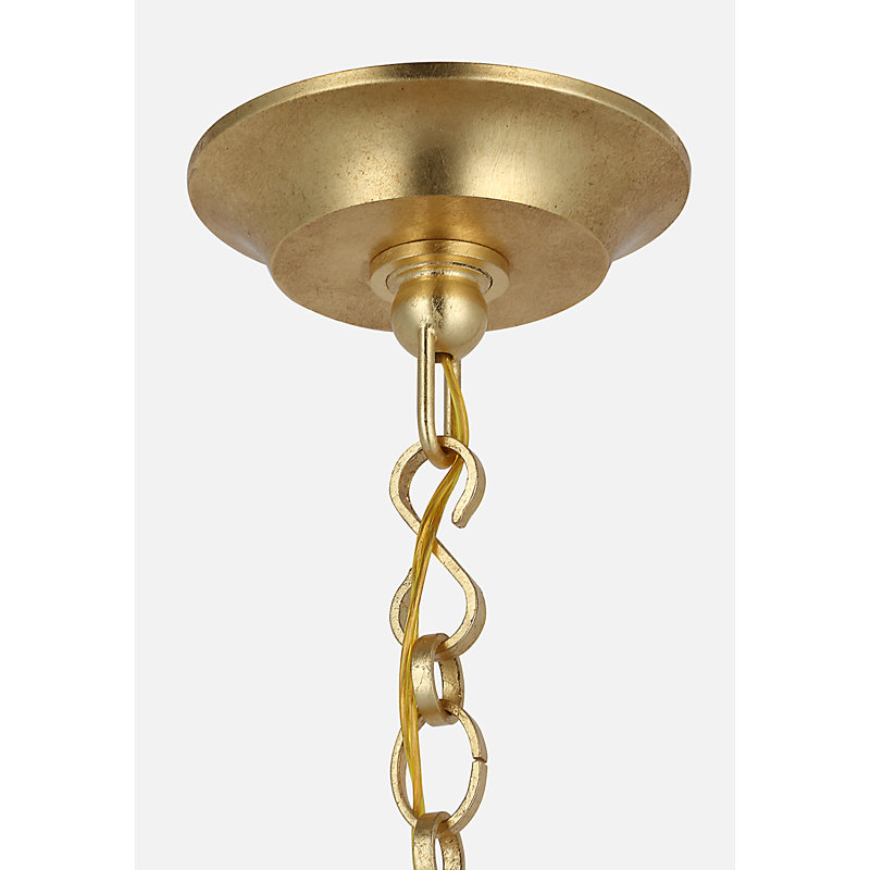 Julie Neill 8 - Light Chandelier, Gild