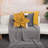 Appliqued 100% Cotton Canvas Throw Pillow-1391539348