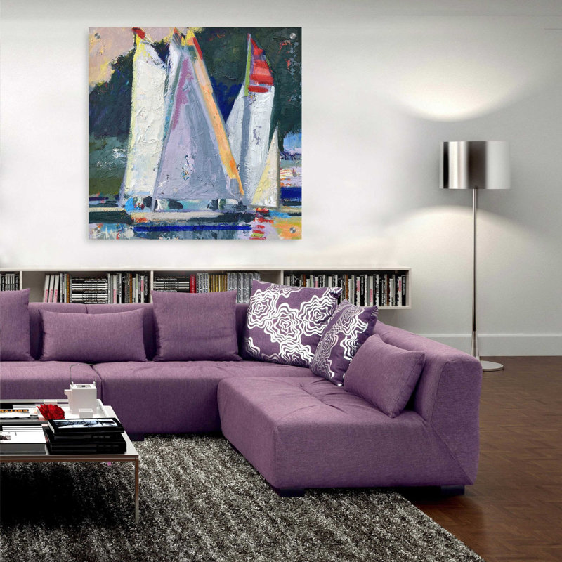 «Waiting For Wind» par Beth Forst, art mural en verre acrylique, H 36 po x l 36 po x P 0,2 po