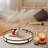 Round Wooden Serving Tray With Metal Handle - Rustic Farmhouse Decorative Tray For Home Decor, Coffee Table, Kitchen, And Dining Table-761456741