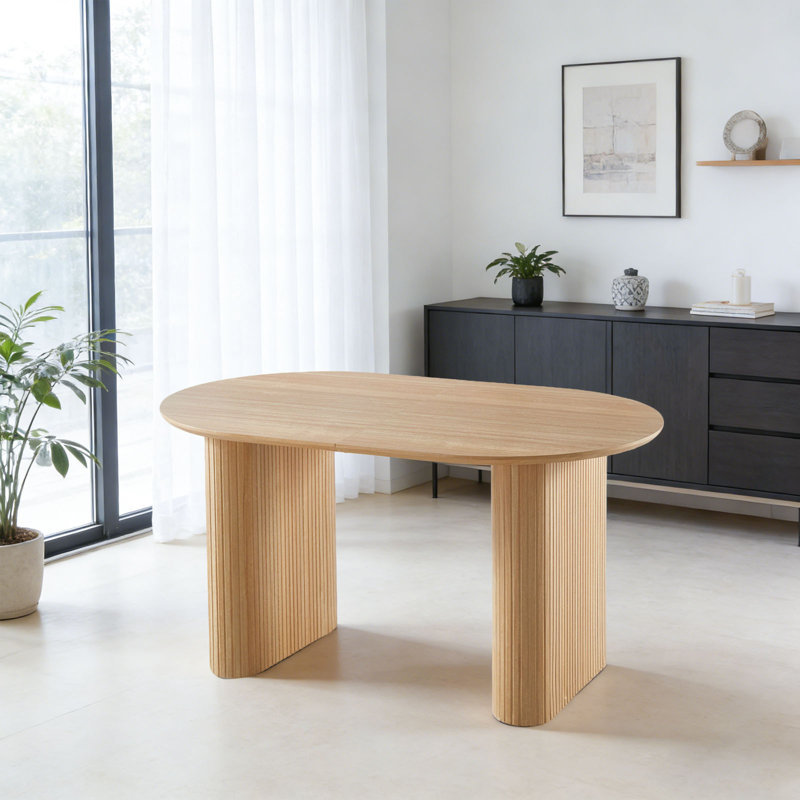 Table de salle à manger extensible 150/190 / 230x90x75cm pour 4-8, table de cuisine réglable
