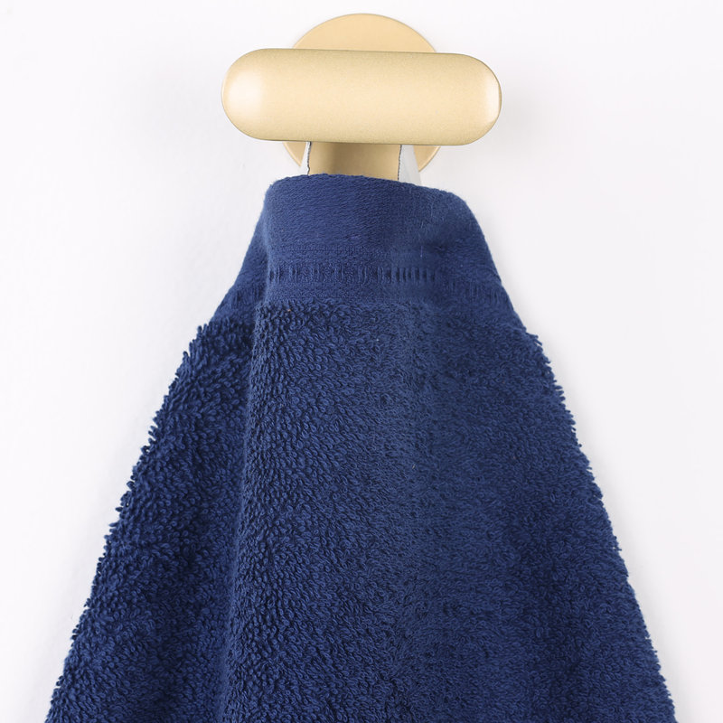 Essuie-mains en coton gaufré Honeycomb, Pivoine bleu marine