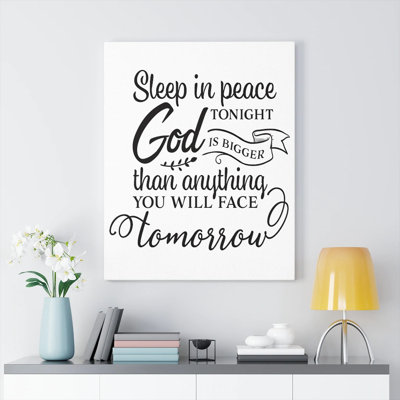 Sleep In Peace - Wrapped Canvas Print