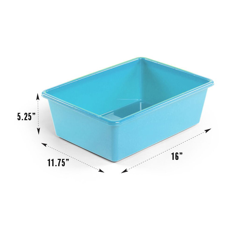 Ensemble de bacs de remplacement en plastique, Bleu / bleu sarcelle, Simple