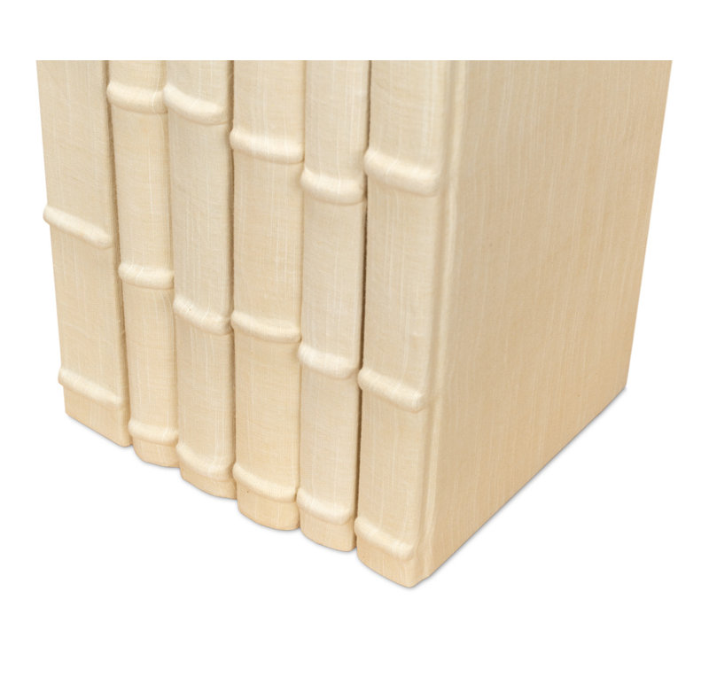 Ecru Decorative Book, Ivory