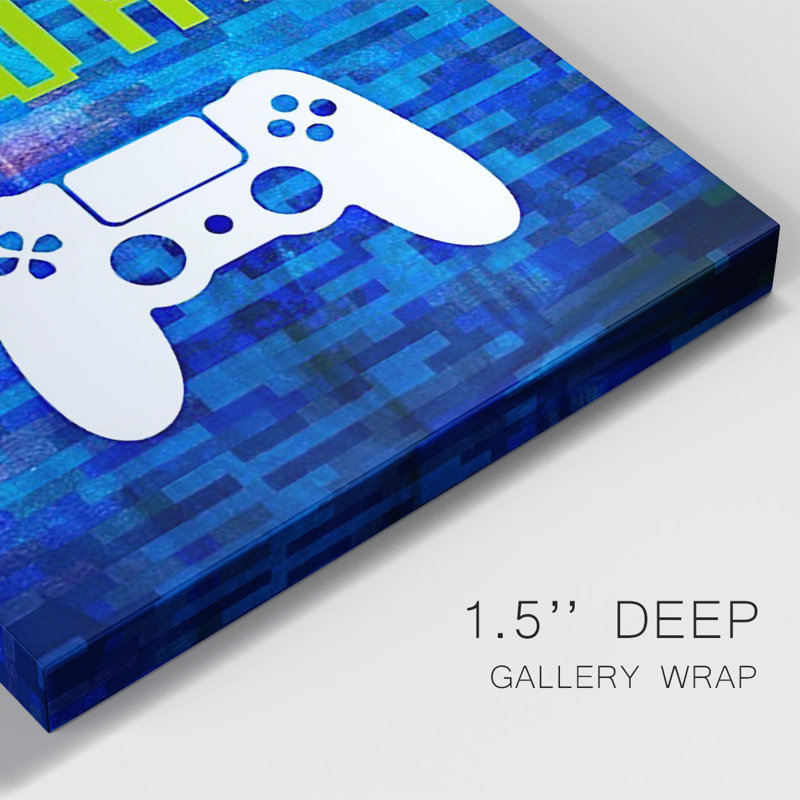 " It's Game On I ", 12" H x 8" W x 1" D