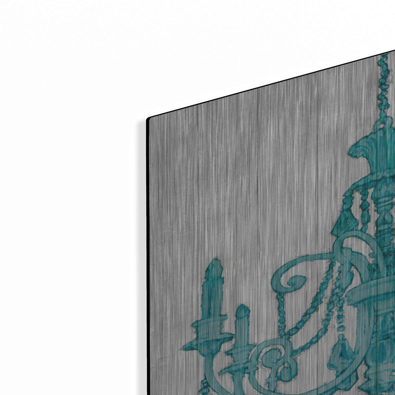 «Luxurious Lights III Turquoise» par James Wiens, H 24 po x l 24 po