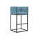Upholstered Counter Stool with Metal Frame