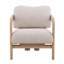 Chavez Polyester Occasional Chair, Cream