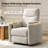 Anneisha Modern Swivel Rocker Power Recliner with Moveable Pillows-50270916