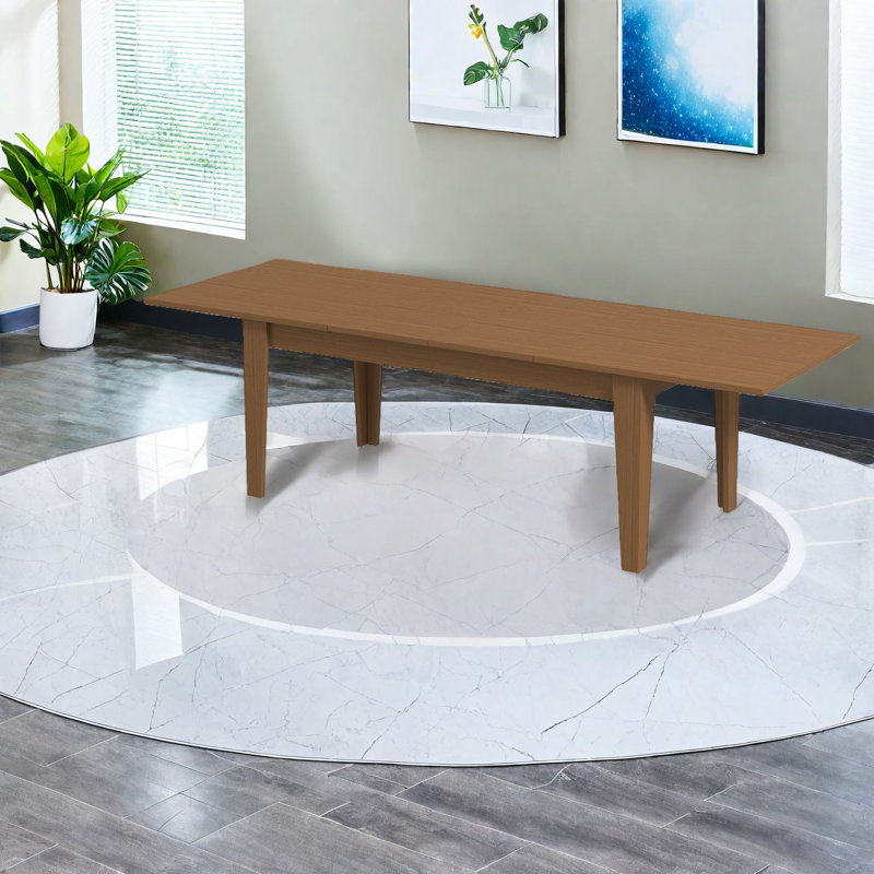Grande table de salle à manger extensible en chêne, grande conception moderne pour recevoir