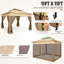3 x 3m Garden Gazebo Waterproof Stable Winterproof-106226259-106226262
