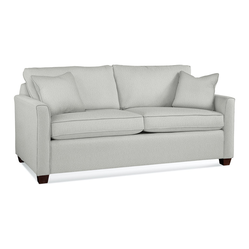 Charleston 77" Sleeper Sofa , Eggshell Polyester Blend, Innerspring, Java
