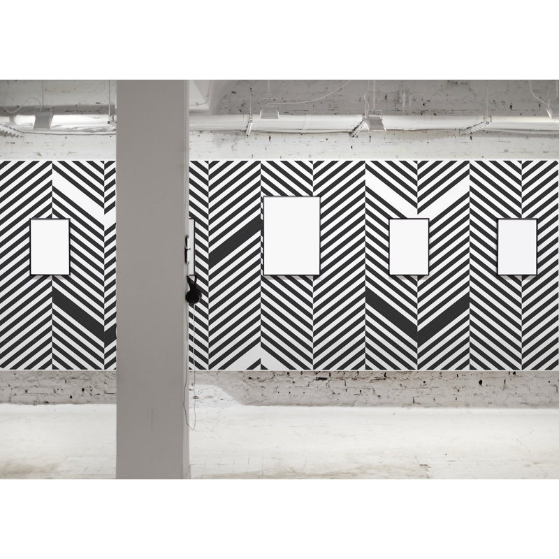 Chevron And Herringbone Chevron Peel & Stick Wallpaper by Jamie Graney, 96" W x 144" L