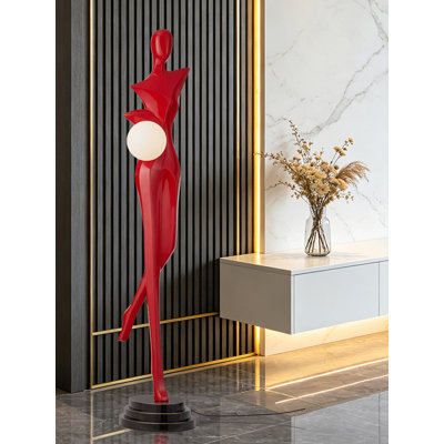 Sculpture DEL luxueuse en fibre de verre