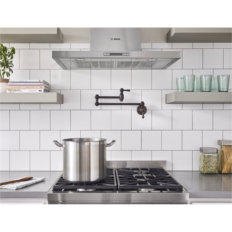 Opulence Pot Filler, Tumbled Bronze