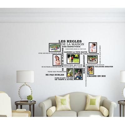Text & Numbers Non-Wall Damaging Wall Decal