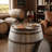 22.5x22.5x26" Drum Side Table