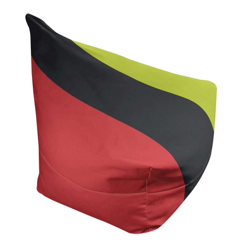 Fauteuil à billes Washington, Rouge torche / gris anthracite / vert volt, 31 po x 38 po x 42 po