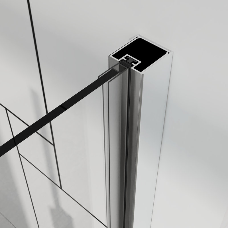 Bi - Fold Swing Pivot Shower Door For Small Bathroom, 30 31 In. W, Finish, Easy To Clean And Waterproof W X 72 H Glass With Aluminum Frame, 180° System, Corrosion Parts