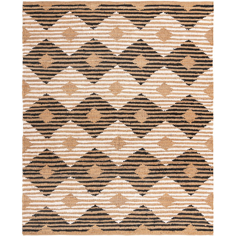 Kenyla Cotton Abstract Indoor Rug, Rectangle 7'10" x 10'