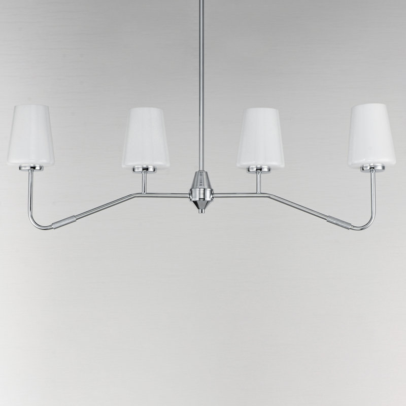 Luminaire suspendu Durham-Linear, Chrome poli