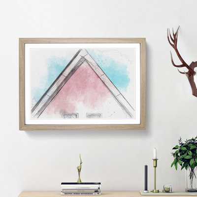 Architecture Sketch Vol.27 in Abstract - Picture Frame Graphic Art Print