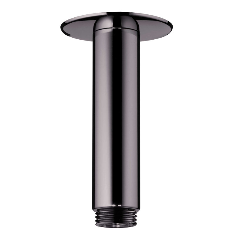 Hansgrohe Extension Pipe For Ceiling Mount, Polished Black Chrome