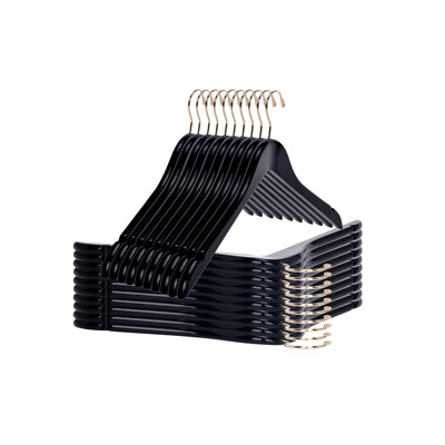 Cintres de qualité en bois semi-courbés de qualité, cintre en bois massif à finition lisse avec crochet pivotant, vestes, pantalons et cintres