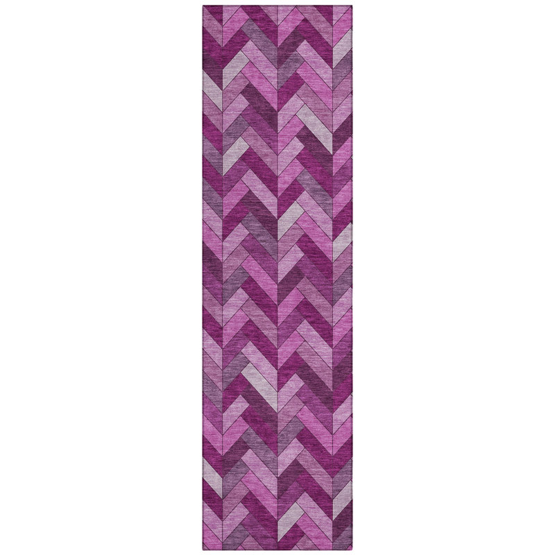 Machine Washable Indoor/Outdoor Chantille ACN2296 Geometric Rug, Runner 2'3" x 7'6"