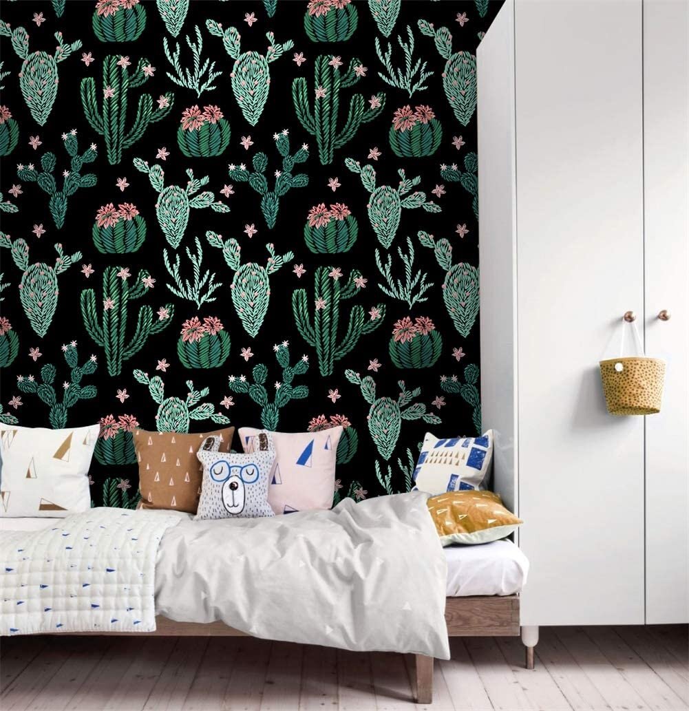 Watercolor Cactus Print Removable PeelandStick Wallpaper  OMG I Need