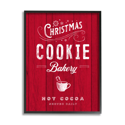 " Christmas Cookie Bakery Holiday Advertisement Festive Cocoa " by Nina Pierce