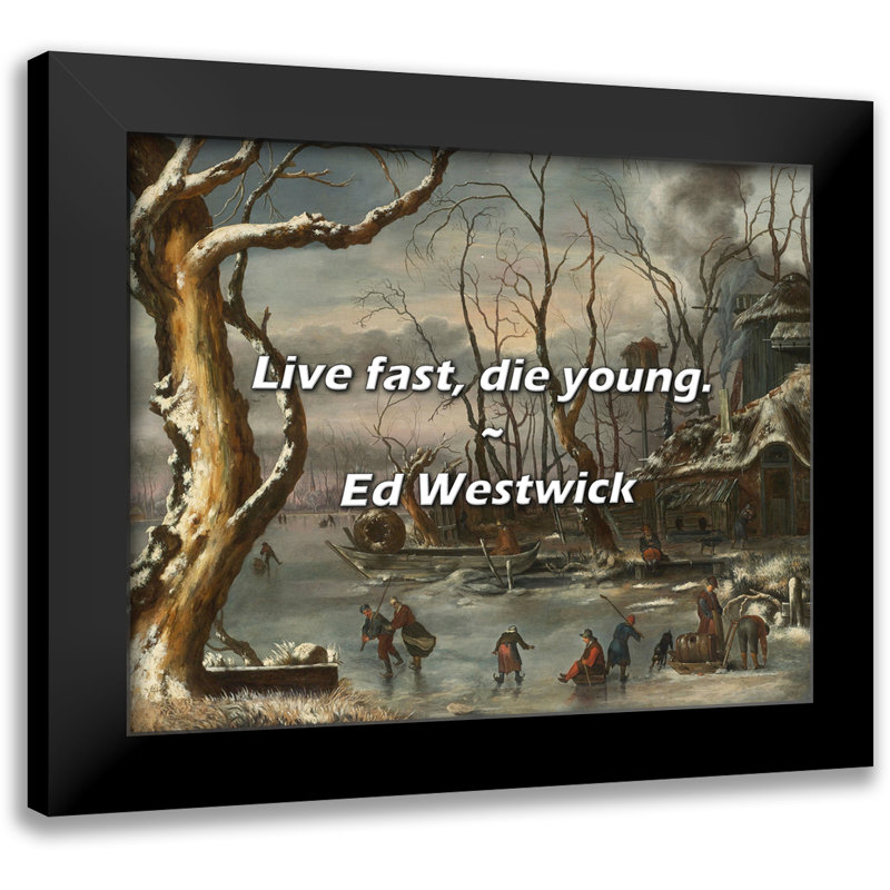 Ed Westwick Quote: Live fast, die young.